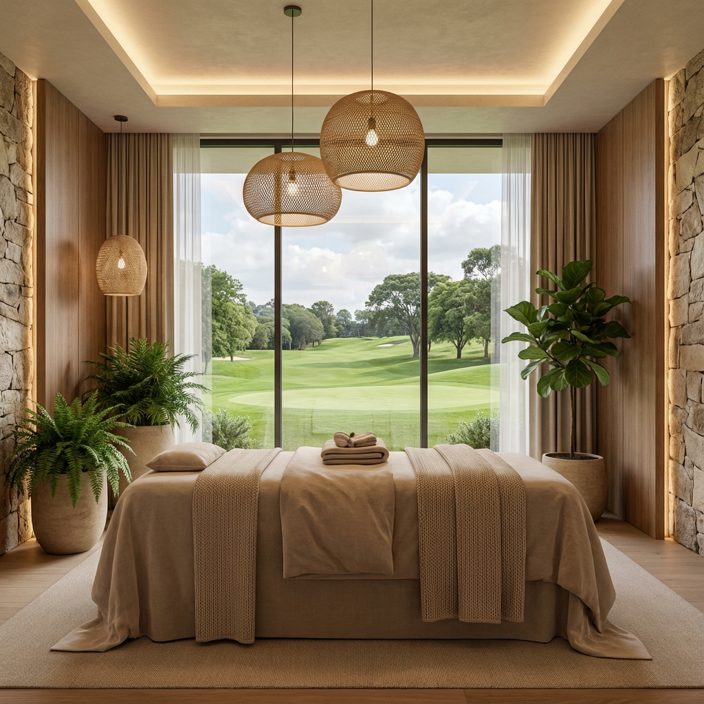 Luxury spa treatment room at The Fairway for wellness and relaxation
